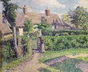 Camille Pissarro Peasants-house,Eragny painting